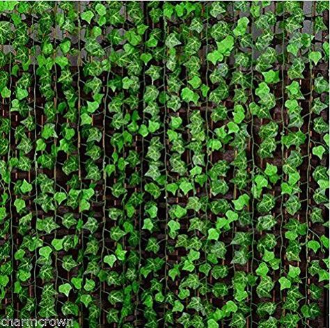 7.87ft Artificial Ivy Leaf Garland Plants Vine Fake Foliage Flowers Home Decor Grid Facade, Ivy Plant, Green Grid, Artificial Plants Decor, Privacy Plants, Artificial Hanging Plants, Artificial Plants Indoor, Artificial Plant Wall, Flowers Home Decor