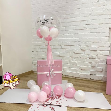 Prom Decorations, Gender Reveal Box, Pretty L, Birthday Room Decorations, Balloon Box, Gender Reveal Balloons, Prom Decor, Diy Birthday Decorations, Surprise Box