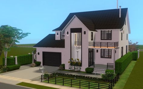 Sleek ‘n Cozy Family Home (NO CC) (Download) ---- Sul sul! Up for download today is this 3 bedroom, 3 bath modern, yet, still... Sims 4 Basic House, Sims 2 House Ideas, Sims 3 Bedroom, The Sims 2 Houses, Sims3 House, Sims 3 Houses Ideas, Classy Family, Cozy Family Home, Sims 2 House