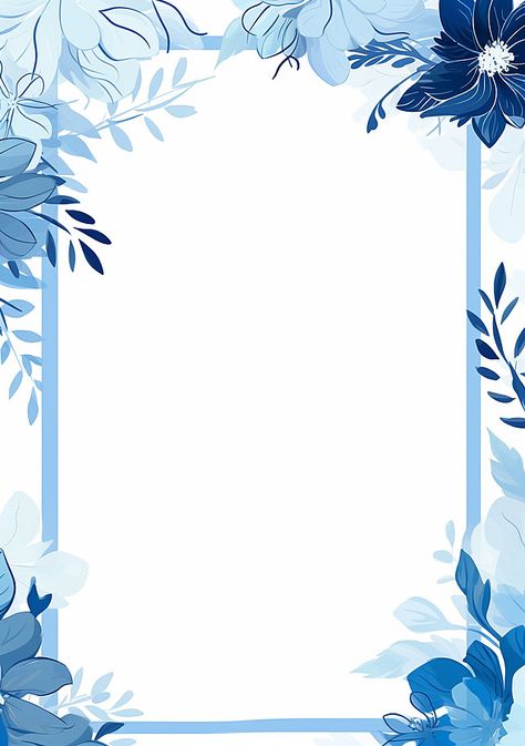 Border For Project Paper, Simple Journal Design, Photo Frame Border Design, Flower Border Design For Project, Minimalist Border Design, Boarder Designs Aesthetic, Blue Border Design, Halo Wallpaper, Boarders Designs