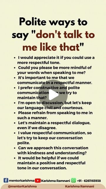 How To Speak Your Mind, How To Talk Professionally, How To Act Like You Don't Care, Responses To How Are You, How To Talk To Anyone, Speak Better English, English Learning Tips, Professional English, Good Leadership Skills