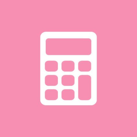 Pink Calculator Icon, Photo Pink Icon, Y2k Homescreen, Pink Calculator, Pink Apps, All Apps Icon, Calculator Icon, Snapchat Logo, Shortcut Icon