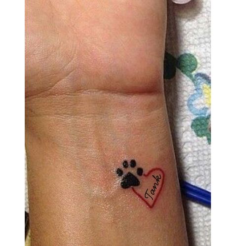 IF I ever considered getting a tattoo... Tatoo Dog, Name Tattoo Ideas, Kitty Tattoos, Dog Memorial Tattoos, Pawprint Tattoo, Dog Paw Tattoo, Paw Tattoo, Arrow Tattoo, Memorial Tattoo