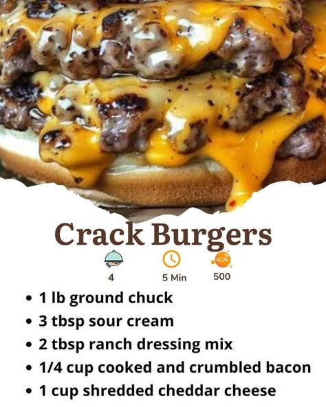 Ground Chuck, Griddle Recipes, Ranch Dressing Mix, Beef Recipes Easy, Beef Recipes For Dinner, Beef Dinner, Beef Dishes, Yummy Yummy, Burger Recipes