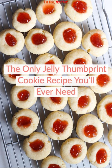 The holidays wouldn't be the same without a plate of homemade cookies, right? Try this jelly thumbprint cookie recipe! #thumbprintcookies #jellycookies #christmascookies #holidaycookies #christmascookies Thumbprint Cookie Recipe, Thumbprint Cookie, Jelly Cookies, Thumbprint Cookies Recipe, Thumbprint Cookies, Xmas Cookies, Homemade Jam, Homemade Cookies, Cookies Ingredients