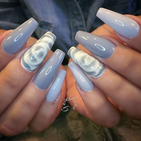 @vetro_usa @the_gelbottle_inc  water way roses Natural Nail Art, Nails Done, Cute Nail Designs, Fall Nails, Stiletto Nails, Coffin Nails, Natural Nails, Pretty Nails, Cute Nails