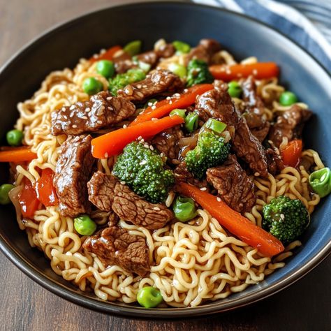 Are you ready to dive into a quick and delicious meal that’s bursting with flavor? This Easy Mongolian Beef Stir-Fry with Ramen is the perfect dish for busy weeknights or Veggie Ramen, Easy Mongolian Beef, Vegetarian Stir Fry, Veggie Spring Rolls, Ramen Stir Fry, Quick Stir Fry, Ramen Noodle Recipes, Gluten Free Noodles, Mongolian Beef