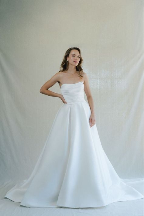 Anne Barge Blue Willow, Anne Barge Wedding Dresses, Off Shoulder Ball Gown, S Wedding Dress, Anne Barge, Draped Bodice, Kleinfeld Bridal, Little White Dress, Pleated Bodice