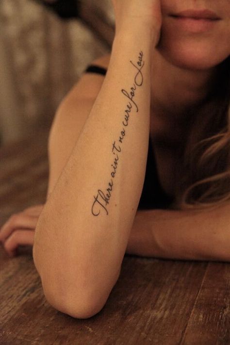 Arm Quote Tattoos, Womens Tattoos, Font Tato, Quote Tattoos Placement, Tattoos Forearm, Forearm Tattoo Quotes, Phrase Tattoos, Small Forearm Tattoos, Epic Tattoo