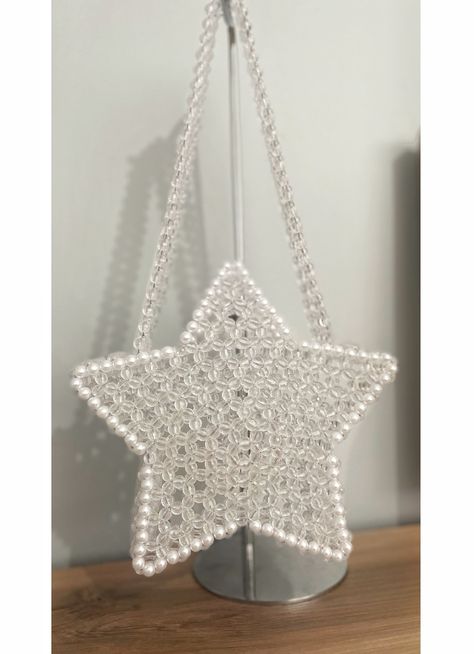 Excited to share the latest addition to my #etsy shop: Star bead bag, bead shoulder bag, Bead Women