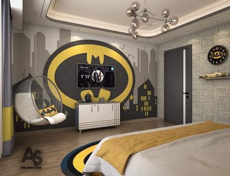 Marvel Bedroom, Boys Room Design, Superhero Room, Modern Kids Bedroom, Dream Life House, Themed Bedroom, Kids Interior Room, Boys Bedroom Decor, Secret Rooms