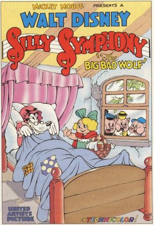 Disney Core, Silly Symphony, 1980 Cartoons, Disney Movie Posters, The Big Bad Wolf, Classic Disney Movies, Old School Cartoons, Disney Posters, Classic Movie Posters