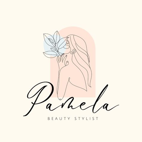 Hairsalon Ideas Logo, Hair Salon Art, Stylist Logo, Makeup Logo Design, Hair Stylist Logo, Hair Salon Logos, Creative Branding Design, Clothing Store Interior, Salon Logo Design