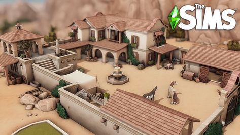 Beautiful Mexican Hacienda | The Sims 4 build | Patreon Sims 4 Mexican Cc, Sims 4 Mexican, Sims 4 Builds, Oasis Springs, Mexican Hacienda, Sims 4 Speed Build, Sims Builds, Mexican Home, The Sims 4 Download