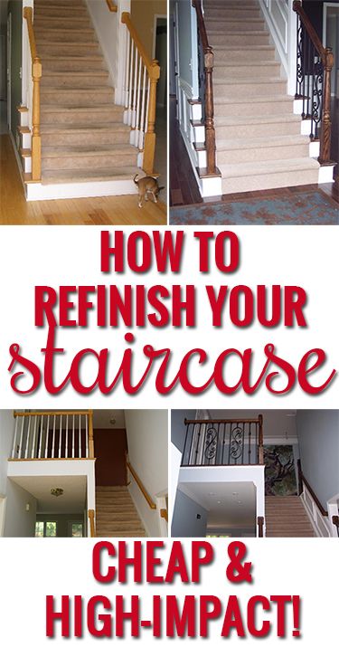 Update your staircase with this step-by-step tutorial to turn dated wood staircases into rich, updated masterpieces. Stairs Entrance, Stairway Makeover, Stairway Railing, Wood Railings For Stairs, Stairs Railing, Stairs Renovation, Stair Banister, Wood Stairs, Up House