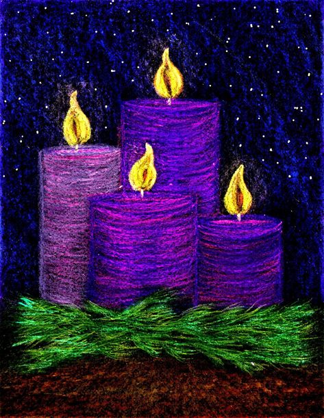 Candles | Candles for Advent. For use, seem my art website a… | Flickr Advent Art Projects, Candle Drawing Art, Advent Art, Advent Crafts, Christmas Art Projects, Christmas Background Images, Christmas Paintings On Canvas, Advent Candles, Winter Crafts For Kids