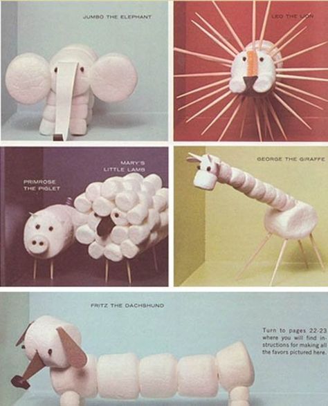 FUN End of the Year Art Projects Marshmallow Animals, Easy Arts And Crafts, Program Ideas, Food Crafts, Animal Crafts, Arts And Crafts For Kids, Craft Activities, Kids Crafts, Projects For Kids