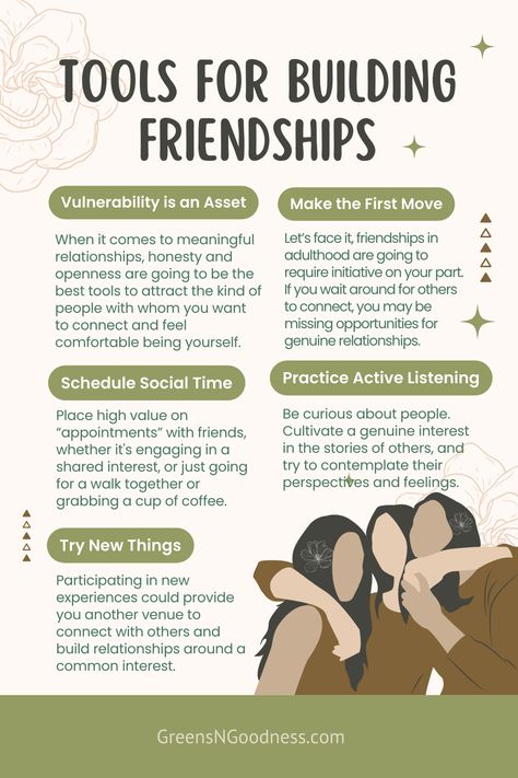 Friendship & Creating Connection in the Adult Years How To Get Friends Back, Stages Of Friendship, How To Make Friends As An Adult, How To Be A Good Friend, Making Friends Quotes, How To Make Friends, Better Friendships, Maintaining Friendships, Making Friends As An Adult