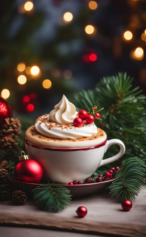 Coffee With Cream, Beautiful Coloring Pages, Happy Hour Cocktails, Christmas Hot Chocolate, Christmas Wallpaper Backgrounds, 12 December, Chocolate Cups, Christmas Tea, A Miracle