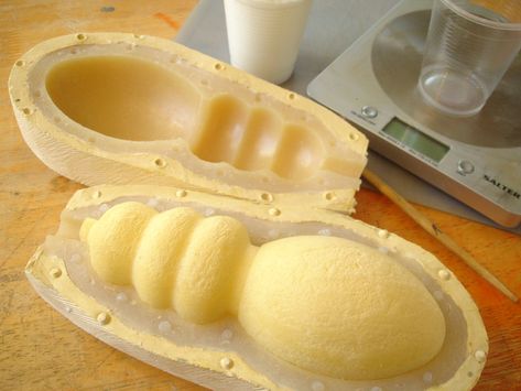 form cast in flexible polyurethane foam, showing silicone rubber mould Fiberglass Mold, Silicone Rubber Mold, Foam Art, Concrete Diy Projects, Mold Casting, Plaster Molds, Porcelain Art, Concrete Diy, House Furniture