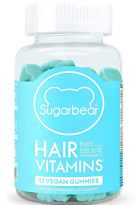 Sugar Bear Hair, Painful Acne, Hair Gummies, Vitamin B 12, D Vitamin, Vegan Gummies, Vegan Vitamins, Women Supplements, Brown Spots On Face