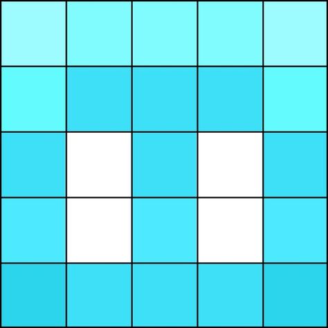 allay 5x5 gridded painting guide Minecraft Allay, Minecraft Cards, Painting Minecraft, Minecraft Face, Painting Guide, Easy Perler Beads Ideas, Cool Pixel Art, Minecraft Tips, Pixel Art Grid