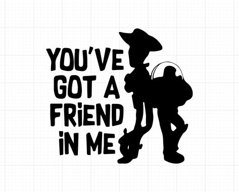 You Got A Friend In Me, Toy Story Cricut, Toy Story Svg, Cricut Patterns, Disney Cricut, Iron On Cricut, Disney 2023, Disney Decals, Toy Story Woody