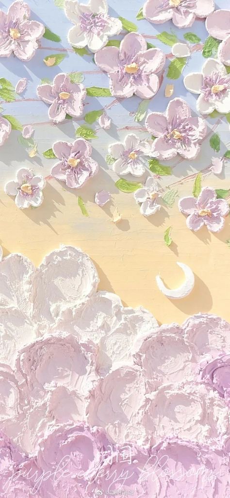 Pink Wallpaper Kawaii, Pastel Background Wallpapers, Simple Oil Painting, Jelly Wallpaper, Iphone Wallpaper Kawaii, Planets Wallpaper, Pretty Phone Wallpaper, Simple Phone Wallpapers, Cute Flower Wallpapers