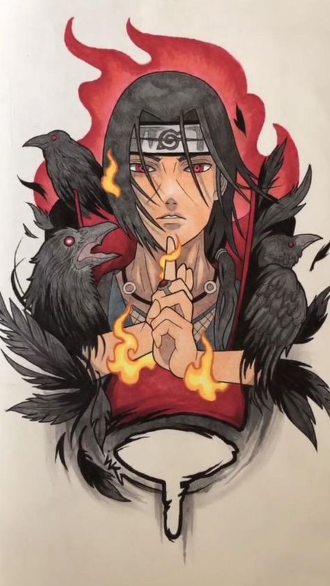 Photo Naruto, Naruto Tattoo, Itachi Uchiha Art, Naruto Sketch, Naruto Drawings, Butterfly Tattoos, Naruto Fan Art, Naruto Shippuden Sasuke, Naruto Kakashi