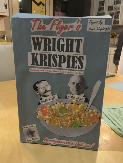 Cereal box book report Things To Do With Cereal Boxes, Cereal Box Biography Project, Cereal Box Projects For School, Teaching Biographies, Cereal Box Book Report Template, Cereal Box Project, Book Report Rubric, Cereal Box Book Report, Creative Book Report