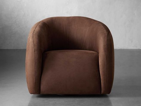 Fresno Nubuck Leather Swivel Chair – Arhaus Leather Swivel Chair, Get Directions, Nubuck Leather, Swivel Chair, Decorating Tips, Columbus, Modern Style, Leather