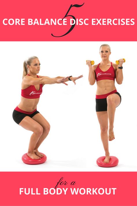 Workout your whole body and sculpt your abs at the same time with these 5 exercises using the ProSource Core Balance Disc. Balance Disc Exercises, Disc Exercises, Low Impact Cardio, Core Stability, Balance Exercises, Strong Muscles, Senior Fitness, Body Fitness, Aerobic Exercise