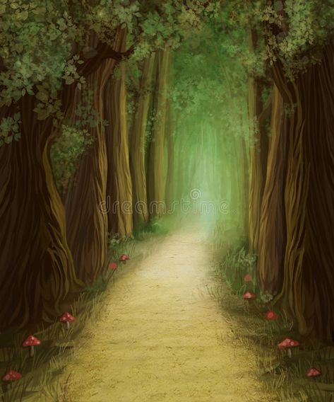 Magic dark forest road. Digital painting , #Affiliate, #forest, #dark, #Magic, #painting, #Digital #ad Forest Backdrops, Fabric Photography, Forest Road, Magic Forest, Fantasy Forest, Tree Photography, Forest Wallpaper, Forest Photography, Natural Scenery