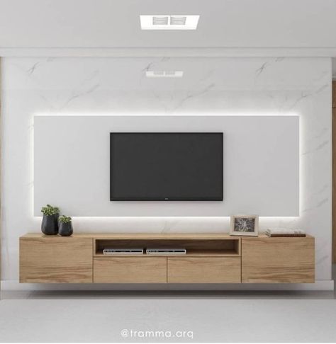 Ruang Tv, Modern Tv Room, Wall Console, Modern Tv Unit Designs, Tv Unit Furniture Design, Wall Stand, Modern Tv Wall Units, Tv Stand Decor, Tv Unit Interior Design