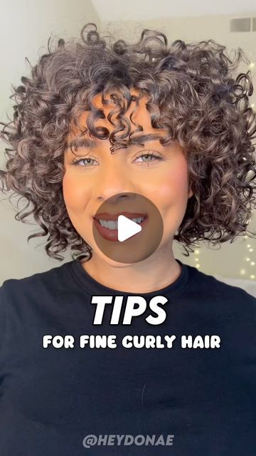 Curly Hairstyles For Fine Hair, Curly Fine Hair Styles Natural Curls, Curly Bob Fine Hair, Styling Natural Curly Hair, Short Curly Bob Hairstyles Over 50, Short Curly Hairdos Easy, Curly Fine Hair Cuts, Fine Curly Hair Cuts Shoulder Length, Long Fine Curly Hair