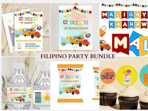 Filipino Fiesta Theme, Filipino Birthday, Filipino Party, Birthday Package, Fiesta Theme Party, Birthday Packages, Fiesta Theme, Party Bundles, Theme Party