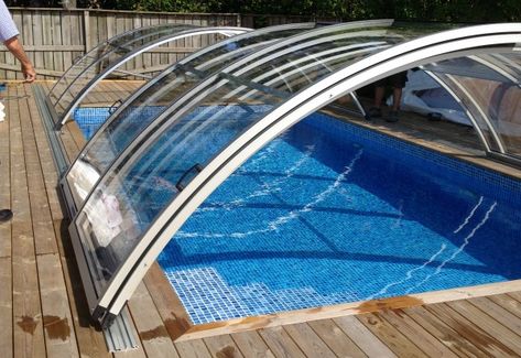 Dyi Pool, Retractable Pool Cover, Pool Screen Enclosure, Oberirdischer Pool, Swimming Pool Cover, Rooftop Bars Nyc, Moderne Pools, Carport Patio, Screen Enclosures