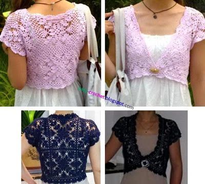 Free Crochet Pattern for Summer Wedding Shrug for Brides and Bridesmaids | Crochet patterns | Bloglovin’ Bolero Haken, Crochet Shrug Bolero, Crocheted Tops, Crochet Bolero Pattern, Bolero Pattern, Lace Shrug, Gilet Crochet, Crochet Shrug Pattern, Shrug Pattern