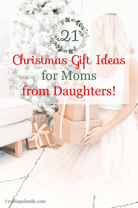 Searching for a gift for mom for Christmas this year? Take a look at the 21 Christmas Gift Ideas for Moms from Daughters. Even if you are a granddaughter, friend or son, you can not go wrong with any one or more of these fun Christmas gifts. #giftguide #christmasgiftideas #motherdaughtergifts Fun Christmas Gifts, Gift Ideas For Moms, Creative Mother's Day Gifts, Mother Daughter Necklaces Set, Gifts For Mom From Daughter, Christmas Gift Daughter, Cute Mothers Day Gifts, Therapy Gift, Daughter Christmas