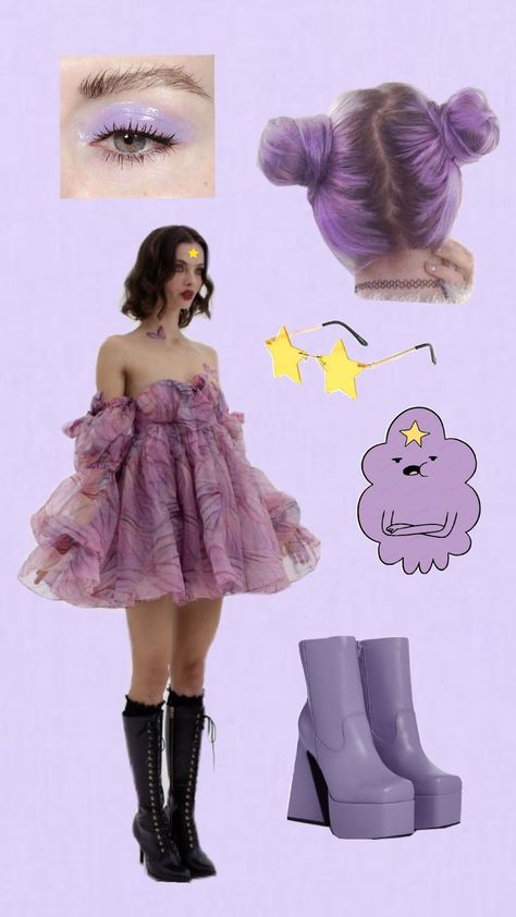 Space Princess Costume, Lumpy Space Princess Costume, Steven Universe Costume, Adventure Time Costume, Adult Costumes Diy, Adventure Time Cosplay, Epic Halloween Costumes, Disco Look, Cute Group Halloween Costumes