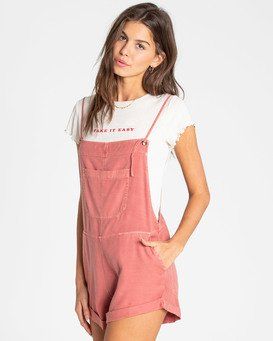 "billabong, $49.95 Wild Pursuit Short Overalls, RED CLAY- you get $10 off your next $50 order. Yay! Free Shipping & Returns, No Minimum for Billabong Crew Loyalty Members.#Billabong,#Tops,#Women's, #Clothing,#OnlineShoppingStreet" Billabong Women, Cotton Viscose, Outerwear Sweater, Rompers Women, Overall Shorts, Billabong, Playsuit, Short Outfits, Effortless Style