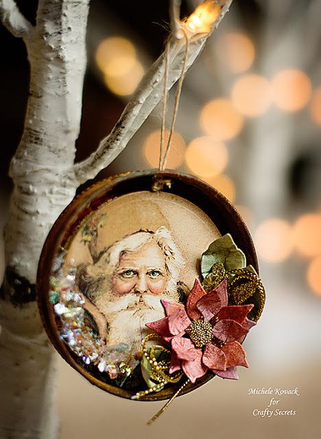 Old Man Winter, Vintage Christmas Crafts, Paper Christmas Ornaments, Christmas Ornament Crafts, Victorian Christmas, Handmade Christmas Ornaments, Christmas Ornaments To Make, Vintage Christmas Ornaments, Vintage Crafts