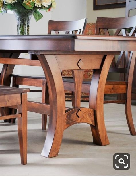 Wooden dining table set