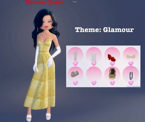 Dress To Impress Theme Glamour, Glamour Dress To Impress Outfit, Dress To Impress Glamour Theme, Dress To Impress Glamour, Glamour Dress To Impress, Outfit Core, Inspiration Reference, Glamour Outfit, Aesthetic Girly