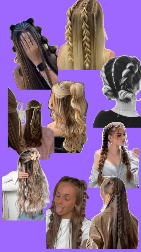 Preppy Hair Styles, Preppy Hairstyle, Preppy Hairstyles, Cute Hairstyles For School, Tools Drawing, Preppy Stuff, Art Tools Drawing, Hair Stylies, Hair Beads