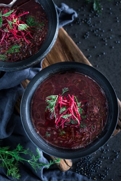 Detox Lentil and Beet Broth Soup...packed full of antioxidants that aid the liver in detoxing and cleansing our bodies. Vegan, GF | www.feastingathome.com Detoxification Diet, Broth Soup, Vegan Detox, Low Calorie Soup, Beet Soup, Veggie Stock, Detox Soup, The Liver, Vegan Soup