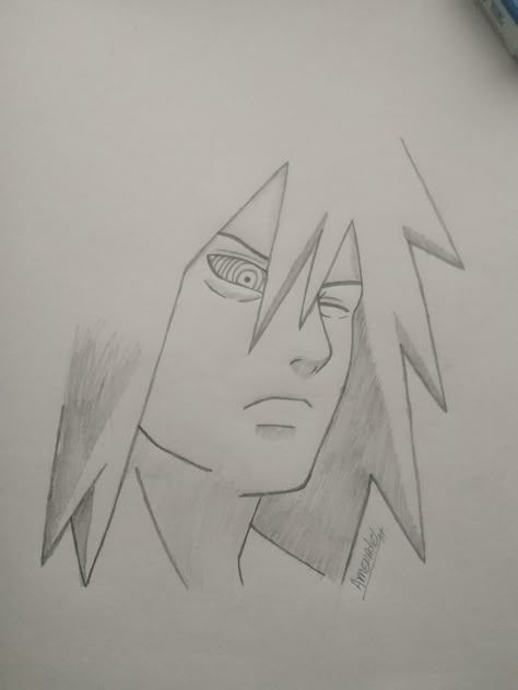 Madara Drawing Pencil, Madara Uchiha Sketch, Madara Uchiha Drawing, Madara Drawing, Easy Easy Drawings, Anime Sketch Easy, Easy Pencil Sketches, Easy Manga Drawings, Naruto Drawings Easy