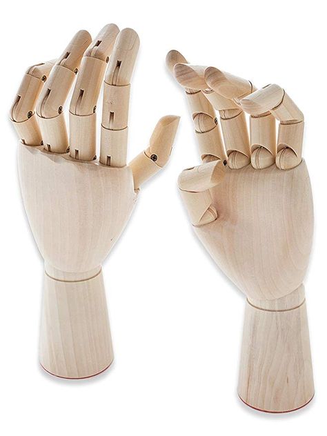 Wooden Hand Mannequin Hands Artist Drawing Movable Finger Joints 12" (30cm) Left Hand Figure Construction, Wooden Mannequin, Recording Room, Mannequin Hand, Basic Drawing, Hand Type, Male Hands, Hand Model, Human Hand