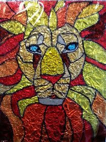 a faithful attempt: Faux Stained Glass using Aluminum Foil and Sharpies Colour Symbolism, Window Art Projects, Aluminum Foil Crafts, Tin Foil Art, French Gothic Architecture, Aluminum Foil Art, 6th Grade Art, Glass Window Art, Glass Art Projects