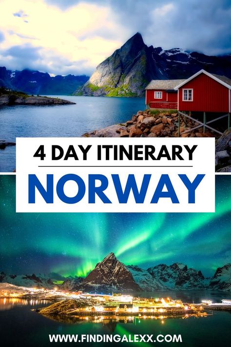 Plan the ultimate adventure with this 4-day Norway itinerary! Discover breathtaking fjords, vibrant cities, and stunning landscapes. From Oslo to Bergen, this guide offers tips on must-see attractions, local cuisine, and outdoor activities to make the most of your Norwegian getaway. Norway Itinerary, Norwegian Getaway, Northern Lights Photo, Norway Travel Guide, Norway Fjords, Cross Country Road Trip, Bergen Norway, Itinerary Planning, Norway Travel